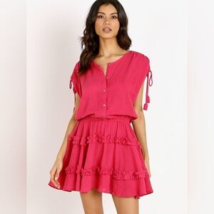 Elegant Pink Mini Dress